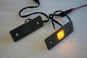 Тюнинг для Боковые габаритные отражатели Mercedes G-class W463 / G65 / G63 дымчатые, Американец