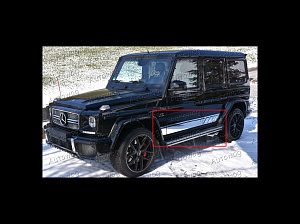 Тюнинг для Наклейка стикер Mercedes G-class W463 / G65 / G63 дизайн 2016+ хром