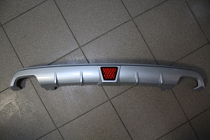 Тюнинг для Накладка Patrol Y62 на низ заднего бампера , серебро 