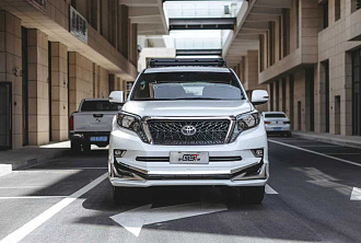 Бампер передний Prado 150 2014 - 2017 в стиле 2018 г. TRD