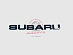 Надпись Subaru , чёрная