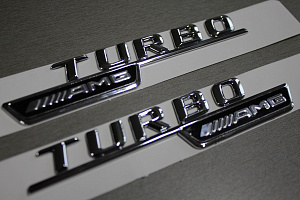 Надпись TURBO AMG , стиль 2015 +