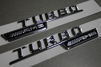 Надпись TURBO AMG , стиль 2015 +
