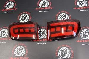 Тюнинг для Стопы дополнительные Prado 120 в бампер задний, красные , стиль 1