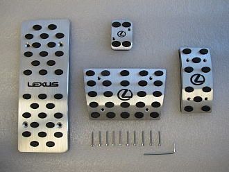 Накладки Lexus ES / GX / LX / NX / RX на педали, металл