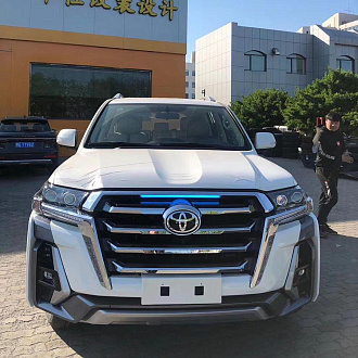 Обвес на Land Cruiser 200 2016 +, Limgene Ront белый перламутр