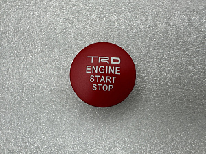 Накладка на кнопку TRD , красная , версия 1