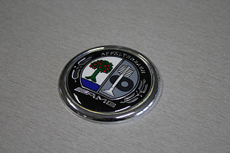 Эмблема AMG AFFALTERBACH на капот (плоский), 60мм.