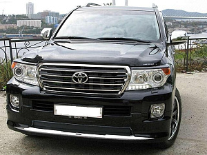 Тюнинг для Губа передняя Land Cruiser 200 2012 +, Modellista , черная 