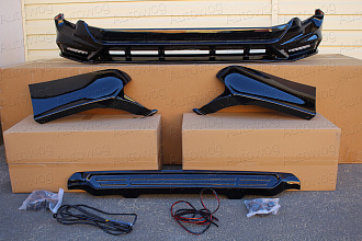 Обвес на Prado 150 2018 +, дизайн TRD , черный 