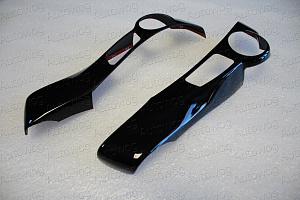 Тюнинг для Накладки Prius 30 / Prius 40 / Prius A / Aqua на руль, черный лак , под 4 кнопки 