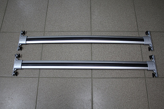 Поперечины Land Cruiser 200 полностью метал , серебро