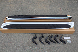 Тюнинг для Пороги Prado 120 стандарт , белый перламутр