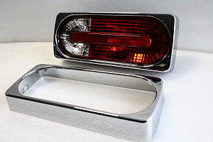 Тюнинг для Накладки Merсedes G-class W463 , на стопы , хром 