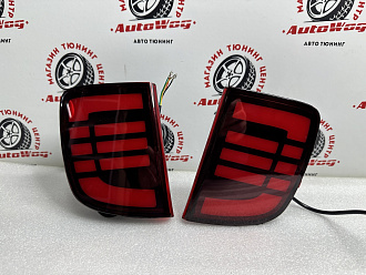 Стопы дополнительные Land Cruiser 200 2008 - 2015  / LX 570 2008 - 2011 , красные, стиль 2