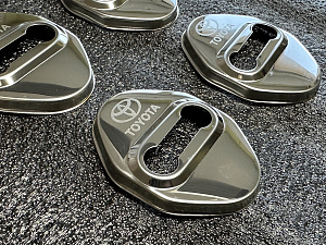 Накладки на петли дверей , тип 1 серебро