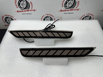 Стопы дополнительные Forester 2007 - 2017, в бампер задний, диодные (катафот) дымчатые