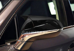 Тюнинг для Накладки NX 200 / RX 350 / RX 200t / RX 450H 2016-2020 на зеркала стиль BMW чёрные