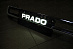 Накладка Prado 150 2018 +, на бампер передний , белый перл., с подсветкой 