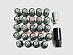 Гайки колёсные FUEL M12*1,5 24 штуки , темный хром