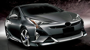 Тюнинг для Губа передняя Prius 50 с ходовыми огнями , дизайн Modellista