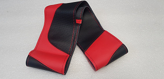 Оплетка на шнуровке (38 -39.5cm) M черная с красной вставкой 