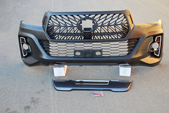 Бампер передний Hilux Pick Up 2015 +, в стиле 2018 +, TRD версия 1