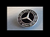 Эмблема Mercedes на капот чёрная 