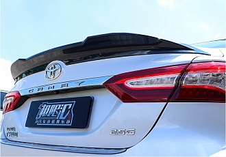 Спойлер Camry V70 на багажник дизайн TRD , чёрный перламутр 