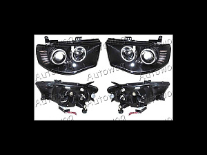 Тюнинг для Фары L 200 / Triton 2005г.- черные, Eagle eyes