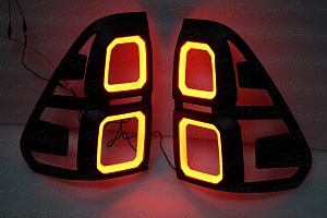 Тюнинг для Накладки Hilux Pick Up 2015 +,  на стопы , с подсветкой 