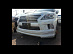 Губа передняя LX 570 2014 +, рестайлинг Platinum Edition, c диодами, белый перламутр #