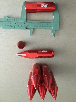 Гайки колёсные Blox Nut 1.25 красные - карандаш 