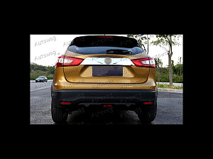 Тюнинг для Накладка Qashqai j11 2014 +, на заднюю дверь между стопов, хром 