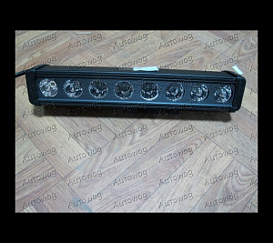 Фара светодиодная 80W 8 диодов по 10W (длина 39см) 