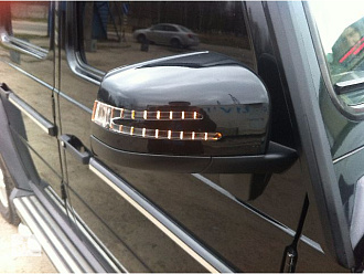 Зеркала Mercedes G-class W463 / G65 / G63 дизайн 2012 +, черные 