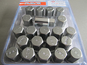 Гайки колёсные RAYS DURALUMIN M12*P1.25 тёмный хром 20шт.