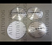Наклейка на колпачки, для дисков 65мм VOSSEN серебро