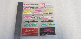 Наклейка STI (стикер)