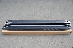 Тюнинг для Пороги Prado 120 стандарт , темно-серые 