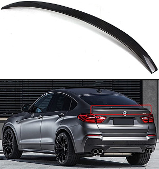 Спойлер BMW X4 F26 2014 - 2016 , на багажник , чёрный