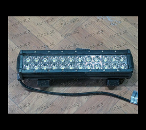 Фара светодиодная 72W 24 диода по 3W (длина 30см; ширина 6,5см) 