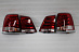 Стопы Land Cruiser 200 дизайн LX 570 2012 , красно-белые+хром 