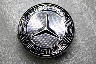 Колпачки на литьё G-class W463 эмблема Mercedes чёрные