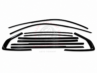 Отсечка окон BMW X6 G06 2018 +, чёрная 