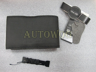 Оплетка на шнуровке (35-37cm) S черная перфорированная 