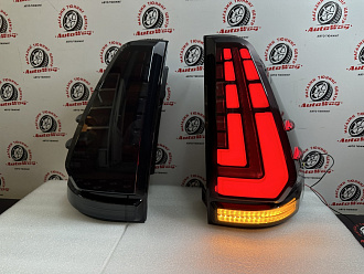 Стопы Prado 120 стиль Lexus, динамические , дымчатые