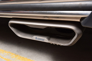 Тюнинг для Насадки глушителя Mercedes G-class W463 / G65 / G63 AKRAPOVIC , чёрные 