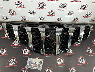 Решетка X-Trail 32 дизайн TECH , хром полосы