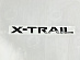 Надпись X-trail , чёрная